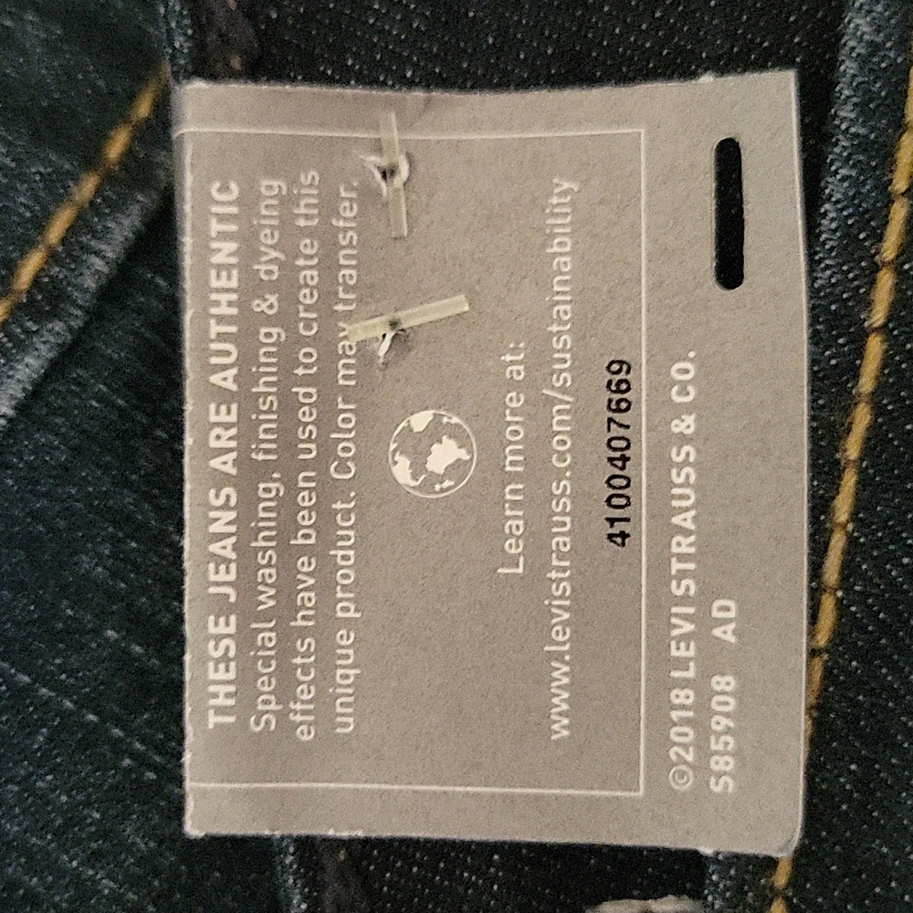 Levi's Denizen Low Rise Boy Shorts, Love Stretch 2/3. NWT - Picture 15 of 16